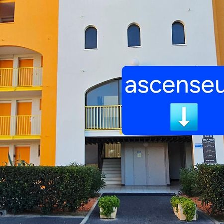 Appartement Vue Mer,Acces Direct Plage,Fibre,Clim,Parking Public Gratuit Ле Баркарес Экстерьер фото