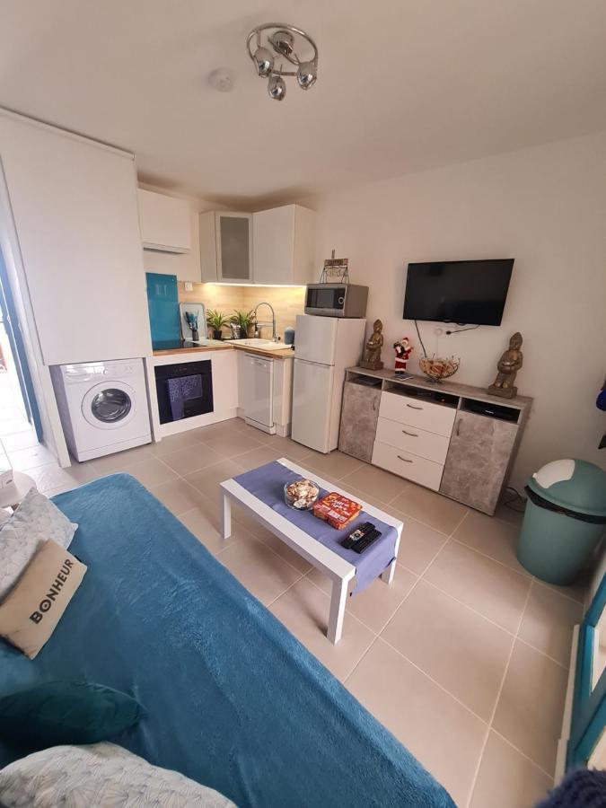 Appartement Vue Mer,Acces Direct Plage,Fibre,Clim,Parking Public Gratuit Ле Баркарес Экстерьер фото