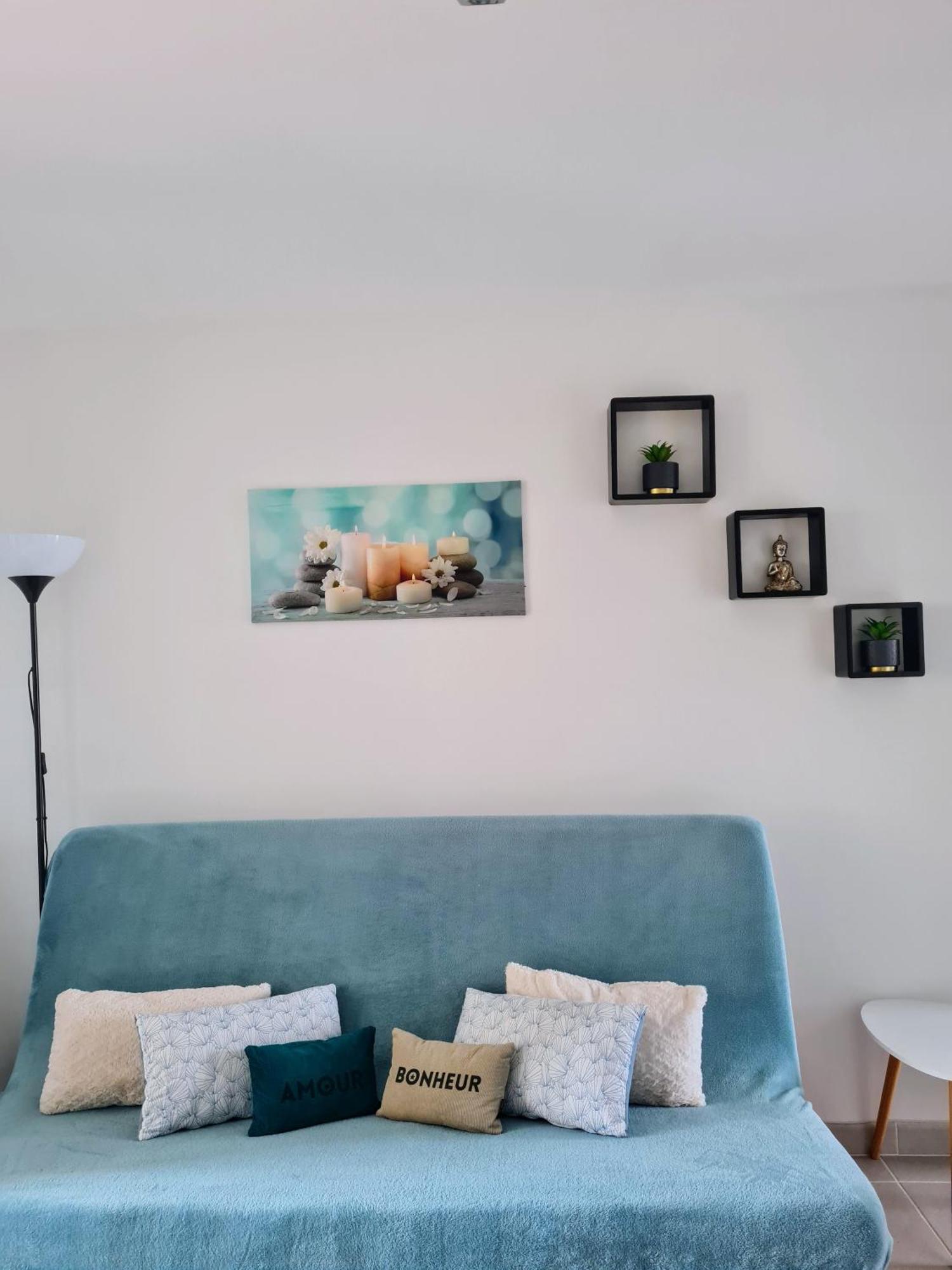 Appartement Vue Mer,Acces Direct Plage,Fibre,Clim,Parking Public Gratuit Ле Баркарес Экстерьер фото